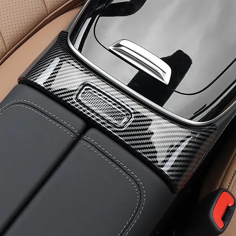 Center console armrest box button frame decorative cover decoration for Mercedes-Benz W214 E-class 2024+ car styling interior