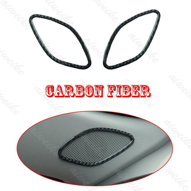 Carbon Fiber Style A Pillar Horn Frame Cover Trim For Chevrolet Malibu 2016-2024
