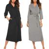 Large Size Cotton Bath Robe Women’S Casual Spring Autumn Sleepwear Woman Home Wear Bathrobe Long Sleeve Cotton Shower Clothing