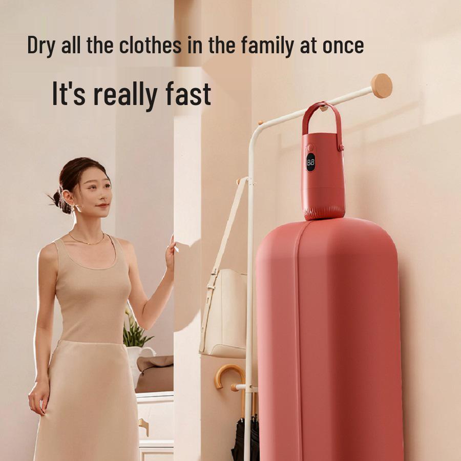 Sèche-linge intelligent portable compact 200W pour les voyages et les déplacements d'affaires - Économe en énergie et facile à ranger