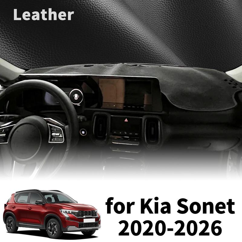 fit for Kia Sonet 2026 2025- High Quality Dashboard Cover Dashmat Sunshade Anti‑UV Protector Dash Mat Pad Accessories