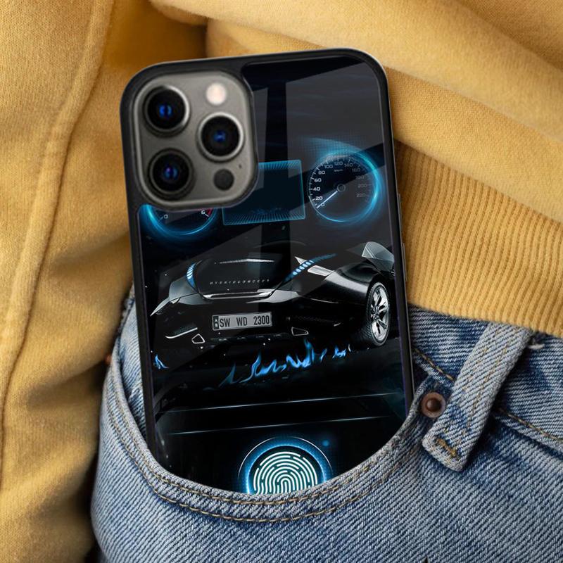 Car Dashboard Graphic Soft Phone Case for iPhone 17 Air 16e Pro Max 15 Pro 13 14 Plus 11 12 MagSafe Magnetic Coque