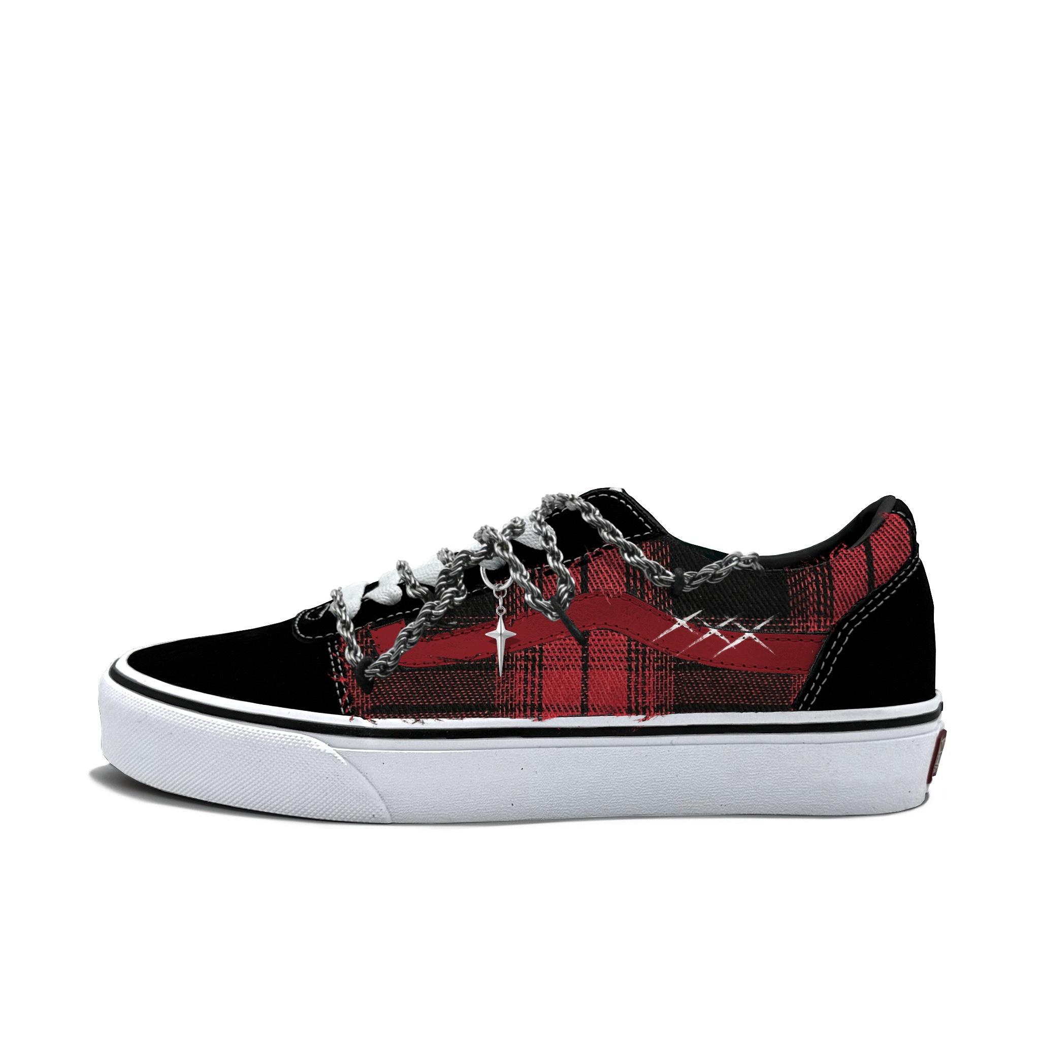 

Vans Ward износостойкие низкие кеды для скейтбординга мужские Красные VN0A36EMC4R(Команда613-) 41