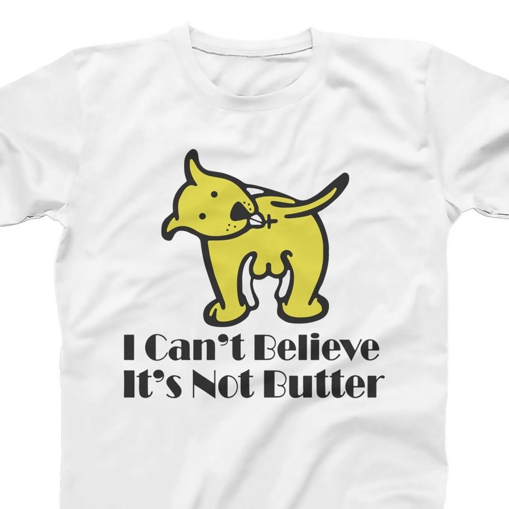 

26 Funny Dog T-shirt for Men Women I Cant Believe It&039;s Not Butter Humour Graph Unisex T-Shirt L