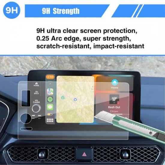 Car Touch Screen Protector Tempered Glass Film 9 Inch For Honda CR-V 2023 2024