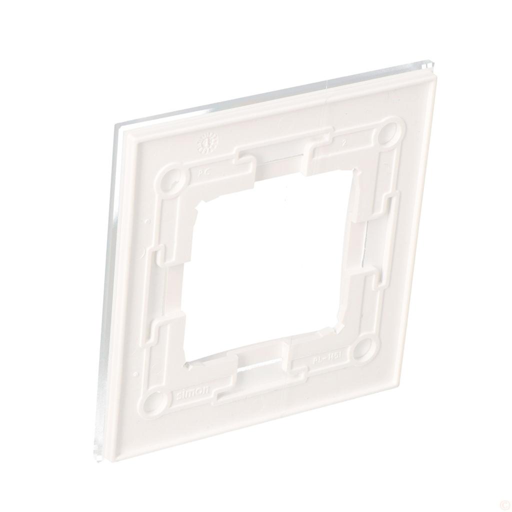 Single frame Nature-Glass, WHITE PEARL, IP20/IP44' ('IP44 - use seal