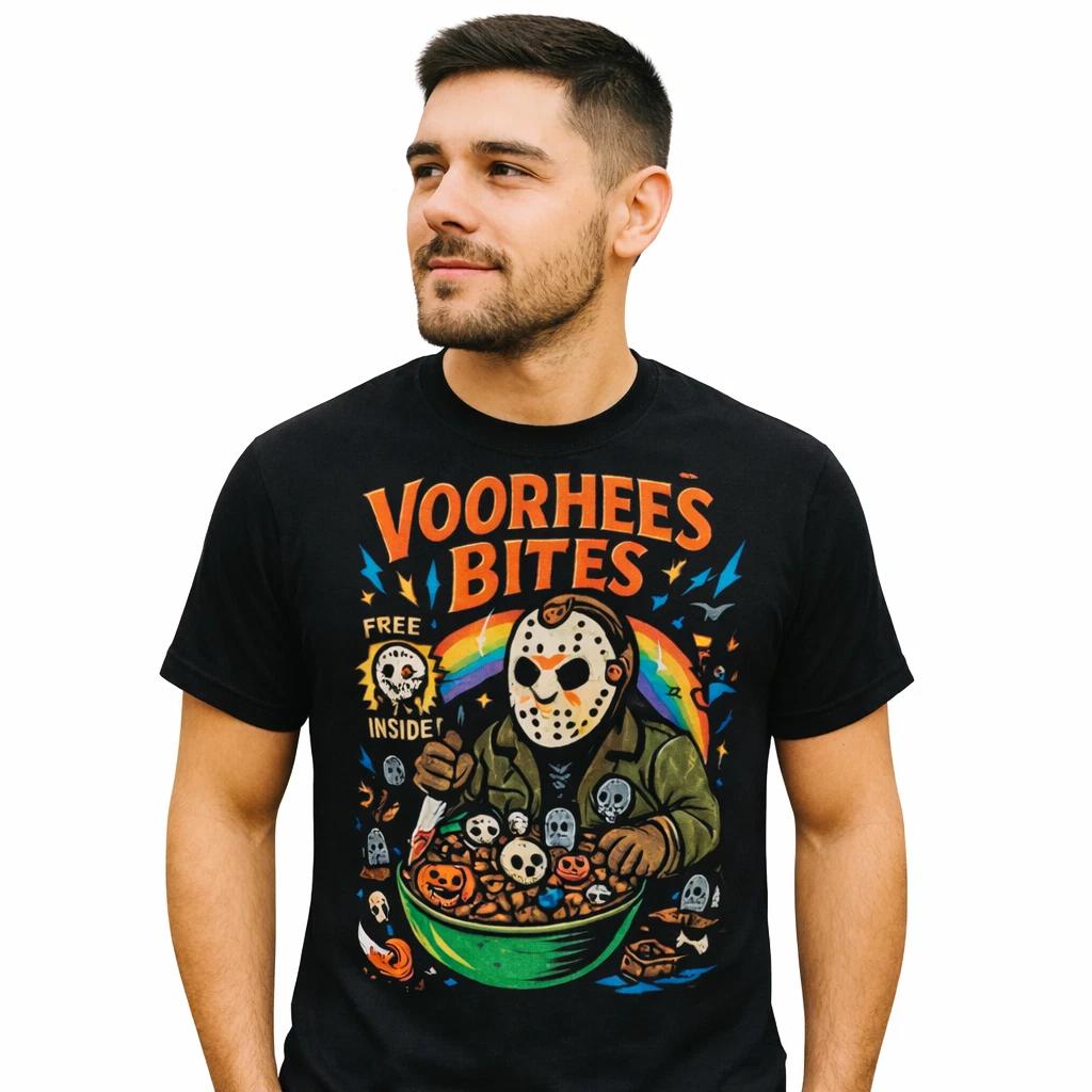 Cereal Halloween Characters Tee – Voorhees Bites (XXL) S