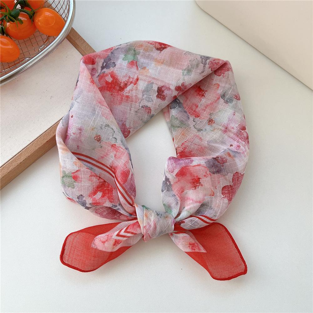 55cm Hair Scarf Cotton Square Scarf Hairband Headband Hairscarf Headscarf Turban Shawl Wrap Bandanas