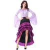 Abito Corsetto Arricciato Gonna Pirata - Costume Medievale di Halloween, Personalizzabile