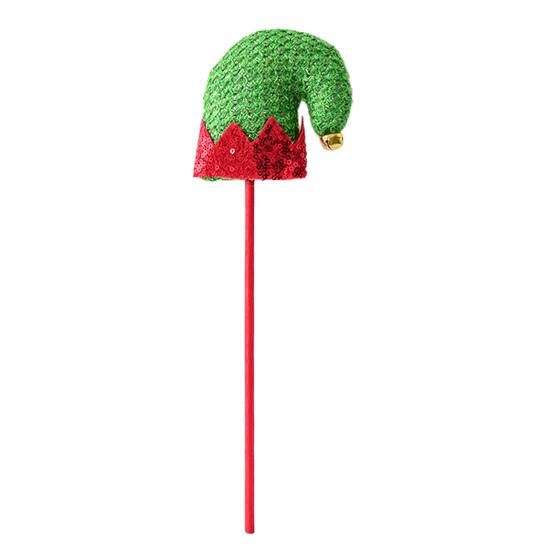 Elf Leg Christmas Tree Picks 3D Decorative Stems with Colorful Stripes Easy Insert Elf Leg Decor for Xmas Tree Wreath & Holiday Display