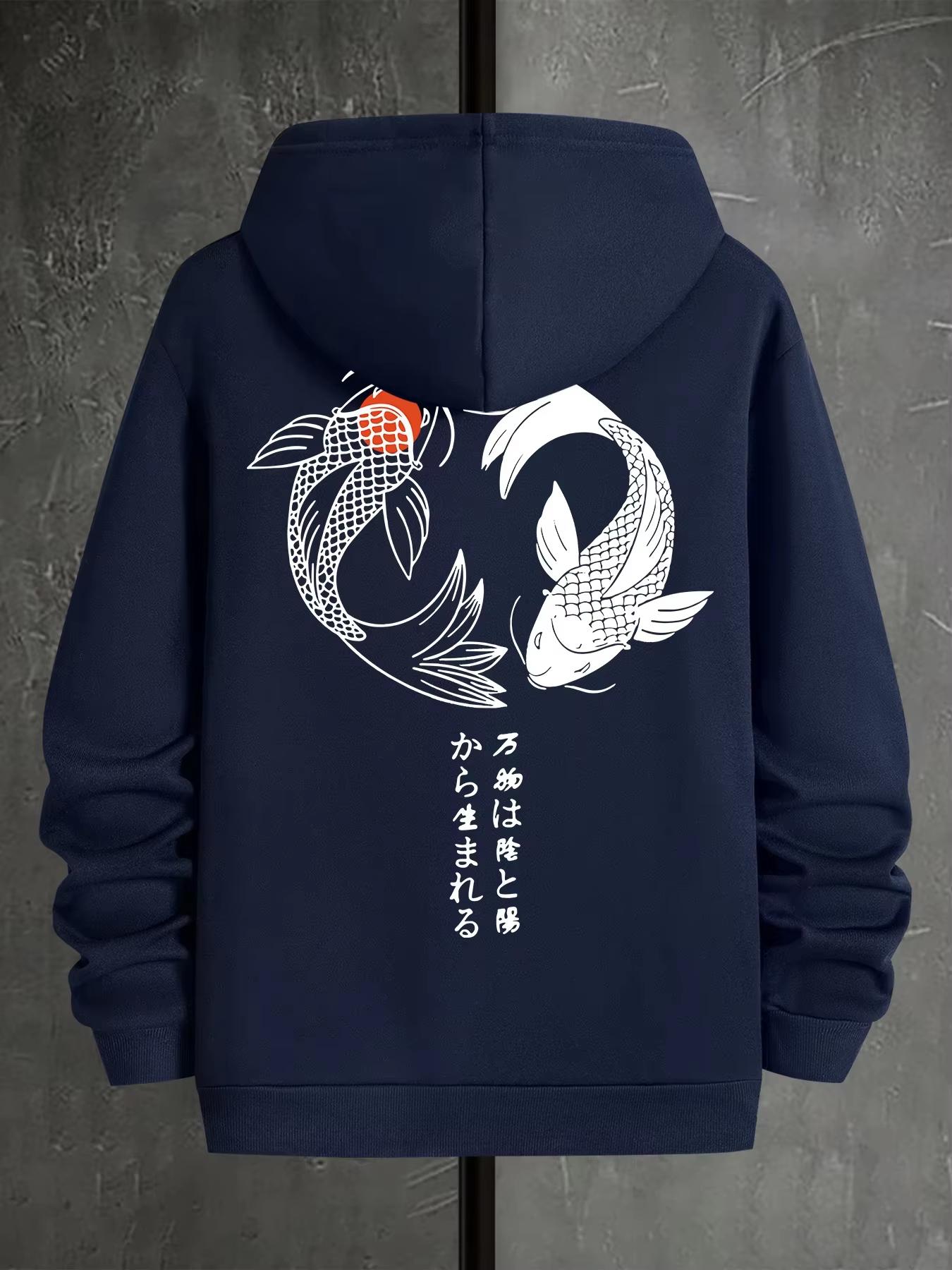 

Harajuku Trendy Pattern Printed Hoodie Men s Autumn and Winter Casual Fashion Long-sleeved Sweatshirt Daily Outdoor Wear 3XL