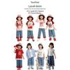 Yoyoo Girls' Lightweight Cuffed Lyocell Blend Cropped Jeans