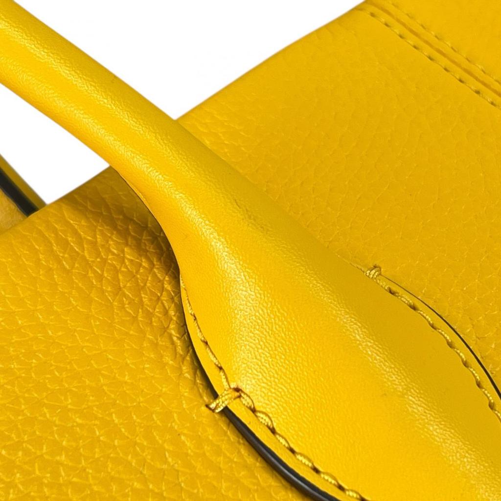Michael Kors Shoulder Bag Handbag Cowhide Yellow Women Used