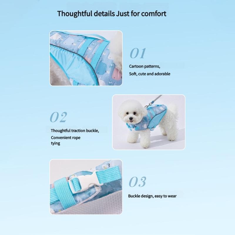 Comfortable Swimwear Adjustment Swimsuit Life Vest For Poodles Small To Large Dog Water Activity Fun