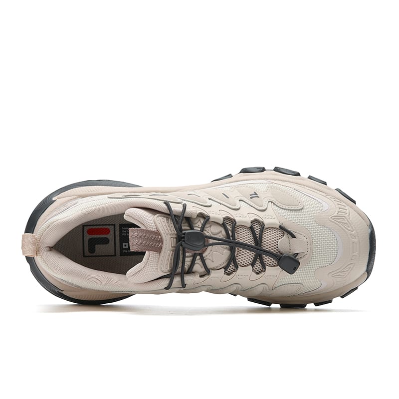 FILA TRUFFLE Cushioning Abrasion Resistant Lightweight Height Increasing Low top Chunky Sneakers Women's Pink Gray F12W611104FPW