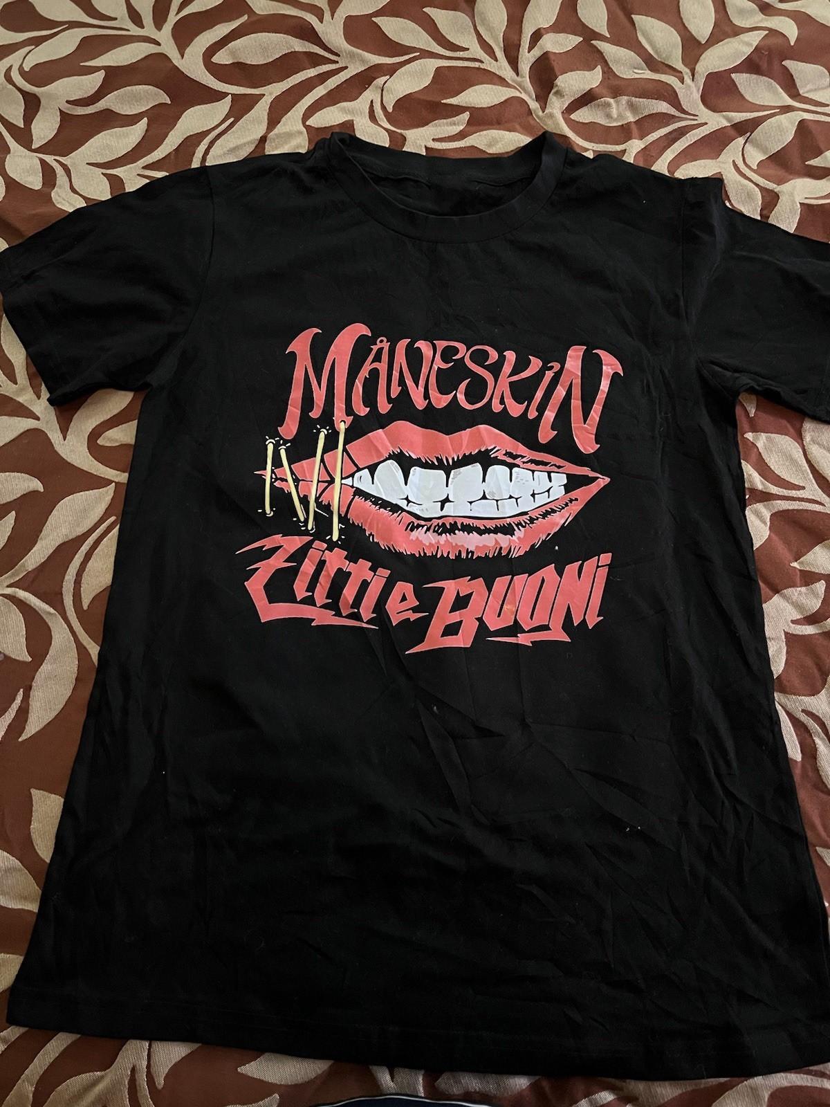 VTG Maneskin T Shirt Loud Kids Tour 2022 Glam Rock Tour NZ085 FREE SHIPPING XXL