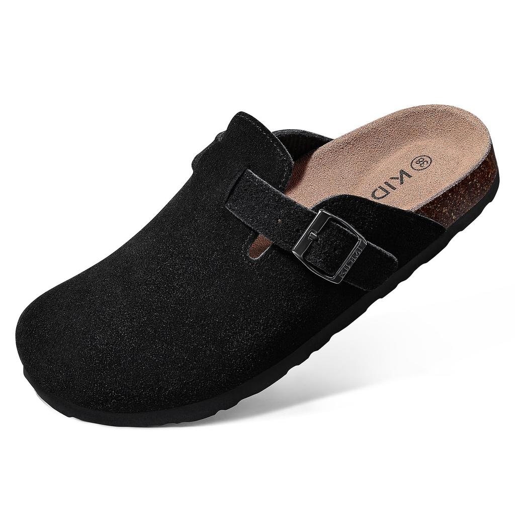 Fashion Shevalues Men Clogs Slippers Cow Suede Clogs For Men Leather Mules Men Fashion Beach Shoes Men Outdoor Classic Cork Sandals Men