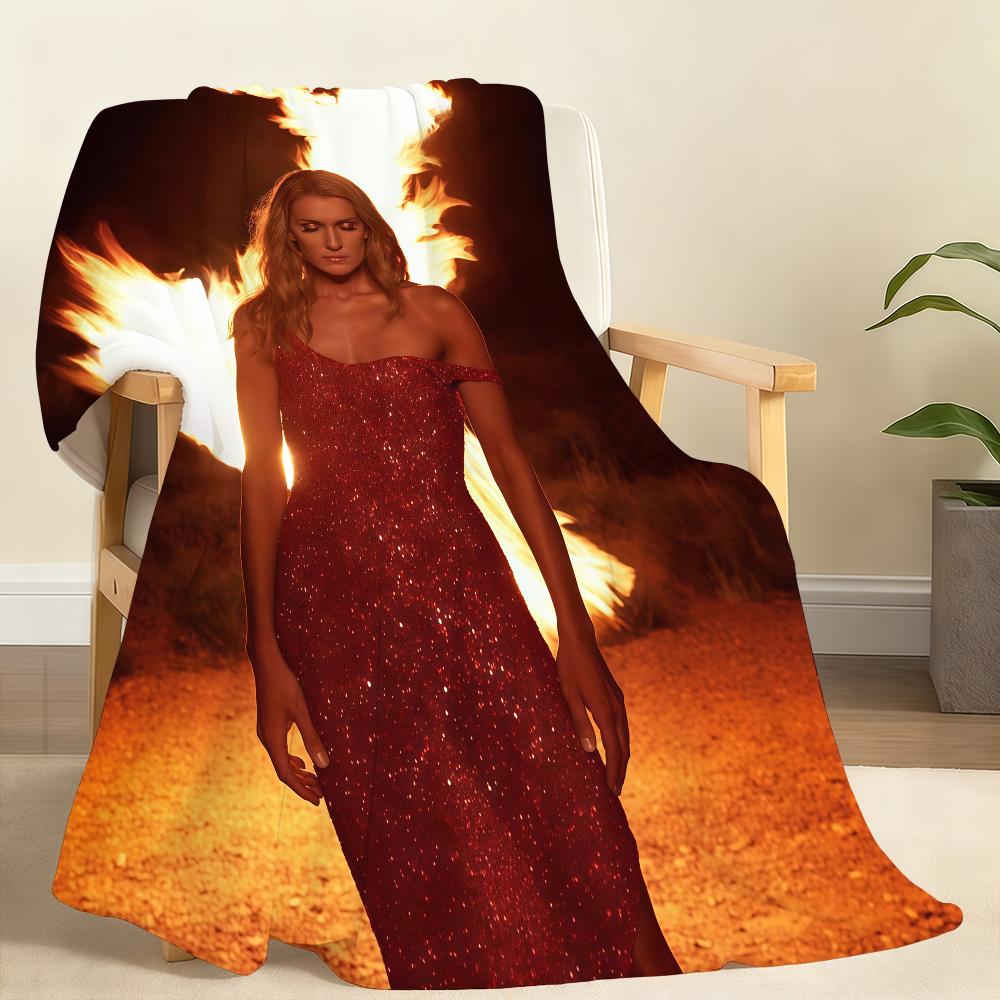 Sänger C Celine D Dion N Decke Weiche Überwurfdecke für Zuhause Schlafzimmer Bett Sofa Picknick Reise Büro Ruhe Abdeckung Decke Geschenk