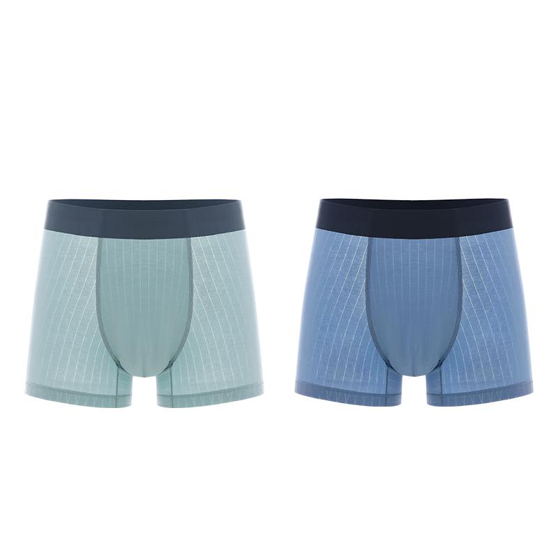 PurCotton Men's Ultra-Thin Anti-Bacterial Boxer Briefs 2-Pack