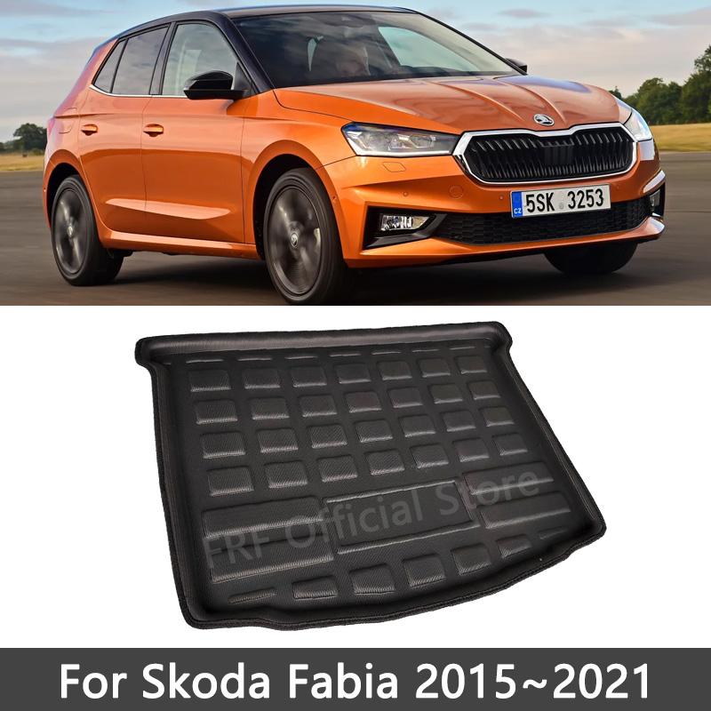 

Auto For Skoda Fabia MK2 5J 2008~ 2018 2016 2015 2012 2011 Car Accessories Trunk Mat Floor Tray Waterproof Cargo Boot Carpet 15-21