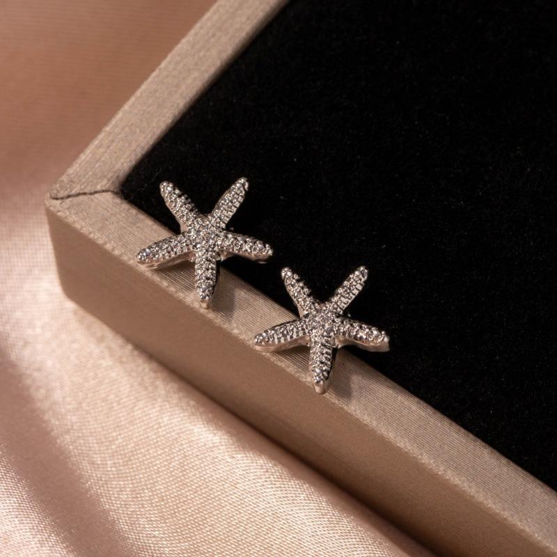 Cold Style Fashion Trend Starfish Earrings Women's Personalized Design Popular Earrings Ear Jewelry