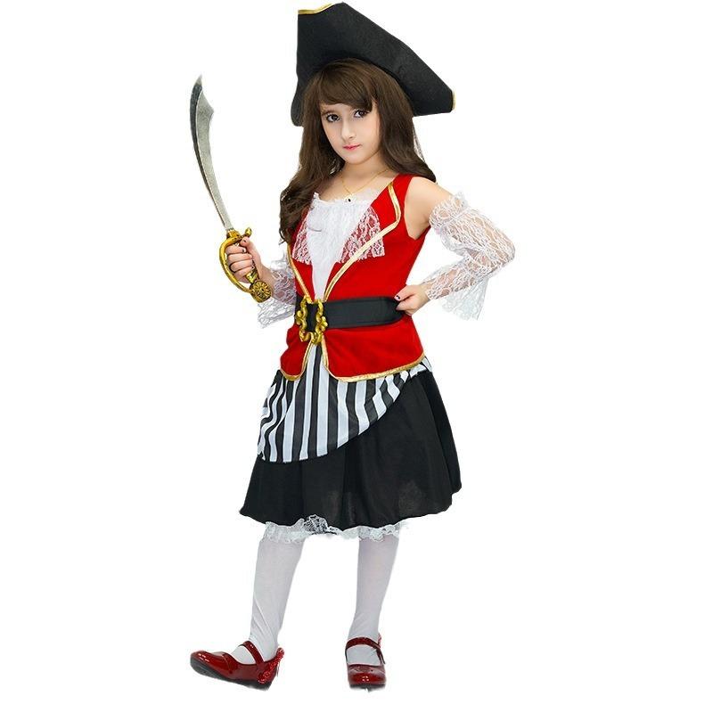 Little girl pirate costume costume costume costume costume party costume halloween cosplay costume