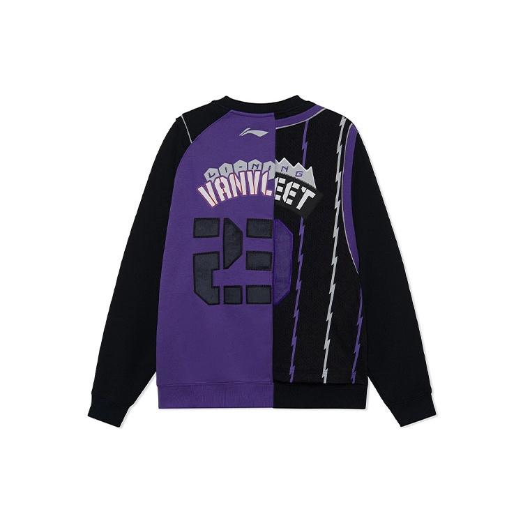 Li-Ning Fred VanVleet Logo Pullover Black Purple Men s AWDRH51-1 L