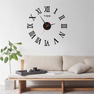 DIY leuchtende Wanduhr, stumm, mit Installationszubehör, Durchmesser 40 cm