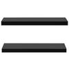 VidaXL Floating Wall Shelves 2 Pcs Black 80x20x3.8 Cm 288202