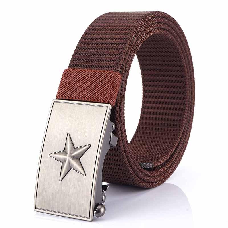 Wholesale 3.5 Nylon Waist Belt Alloy Rectangle Automatic Buckle Outdoor Tactical Men Fire Belt