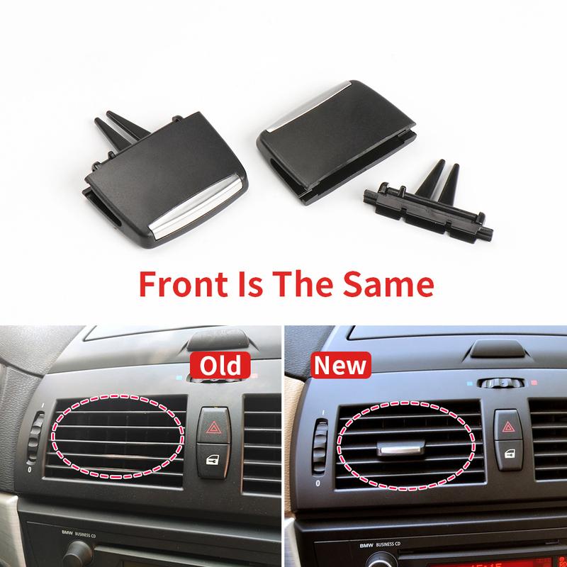 Car Front Air Conditioner Vent A/C Vent Grille Outlet Tab For BMW X3 Series E83 2003-2010 2.5i 3.0i 3.0si Slider Clip Repair kit