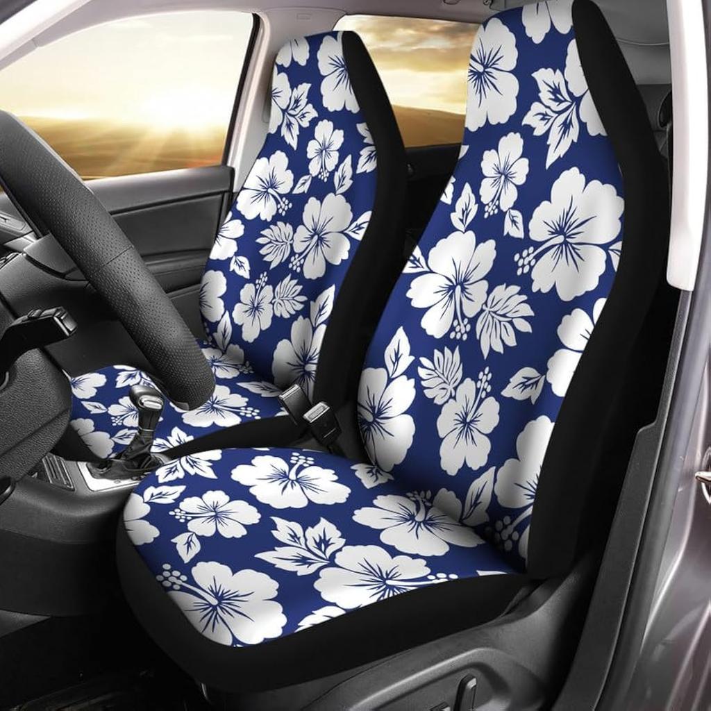 Bulopur Halloween Spider Web Print Front Seat Cover Sets 2 Pack, Car Universal Accessories Interior Decor for Men, Auto Front Seat Covers