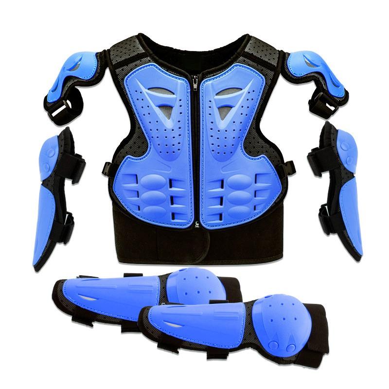 Kids Protective Armor Vest Set Bike Scooter Skateboard Cycling Safety Gear