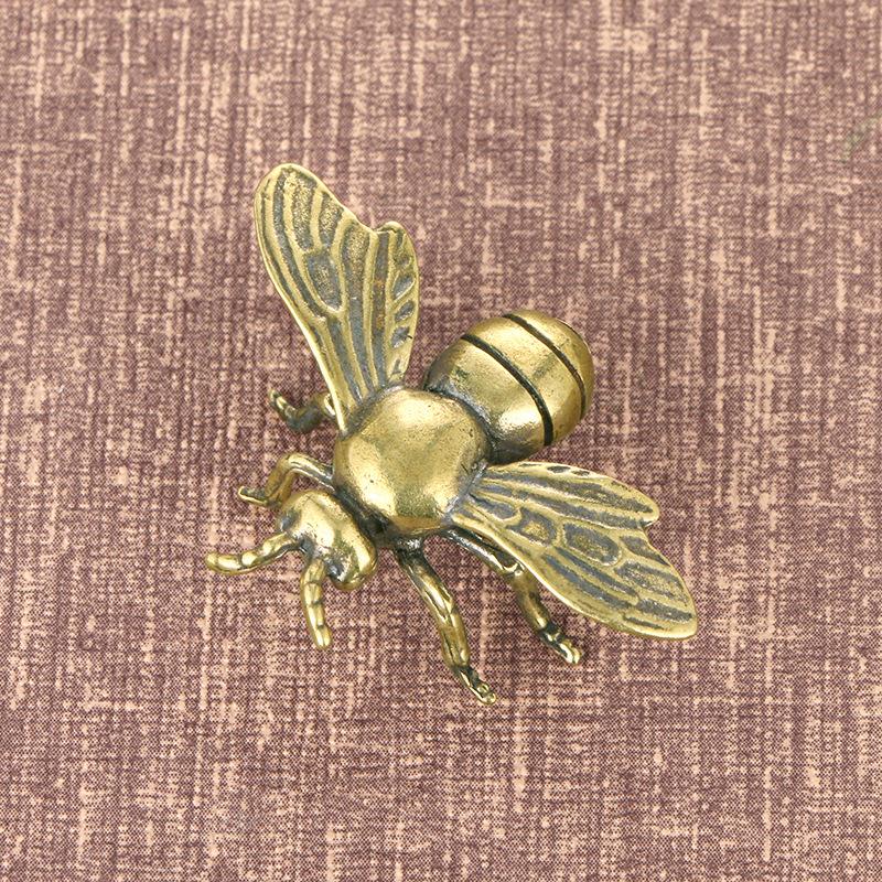 Brass Bee Ornament Study and Office Decoration Gift Craft Collectible Animal Decoration