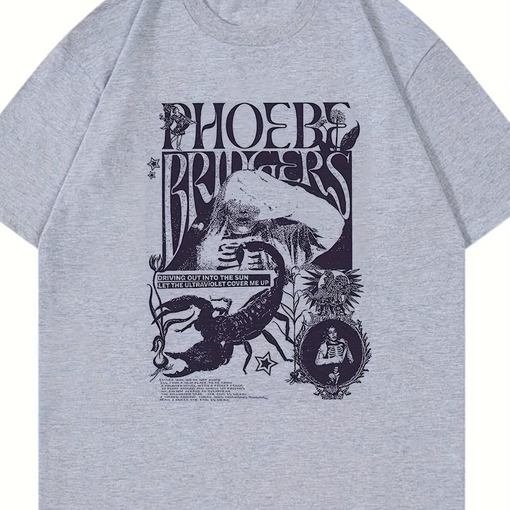 American Vintage TShirt For Phoebe Bridgers Tour Stylish Unisexs Apparel Clothing Short Sleeve Unisex Unisex For Spring And Summer