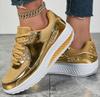 Mesh Andningsbara Kvinnor Casual Sneakers Snörskor Vulkaniserade Skor Damer Plattformsneakers Damskor Plus Storlek Zapatos De Mujer