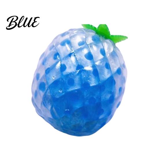Stress Relief Toy Grape Strawberry Fruit Squeeze Colorful TPR Balls Soft Fidget for Kids Adults Portable Decompression Gadget Anxiety Party Favors