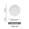 Nordic Retro Baroque Style Dinnerware Set: Embossed Plates and Bowls for Salad, Breakfast, Dessert, Pastry, and Steak.