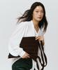 Pleatsmama New Shoulder Bag Deep Brown
