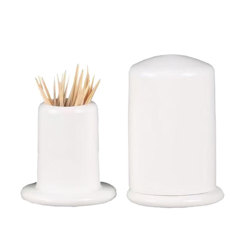 

Liangdao White Porcelain Toothpick Holder (2-Pack)