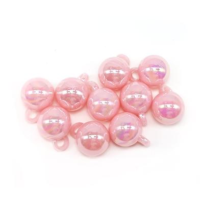 Beads Fashion Magic Color Material Hanging Hole Accessories Ornament Handmade Earrings Making Acrylic 10pcs Bracelet Necklace DIY 14mm