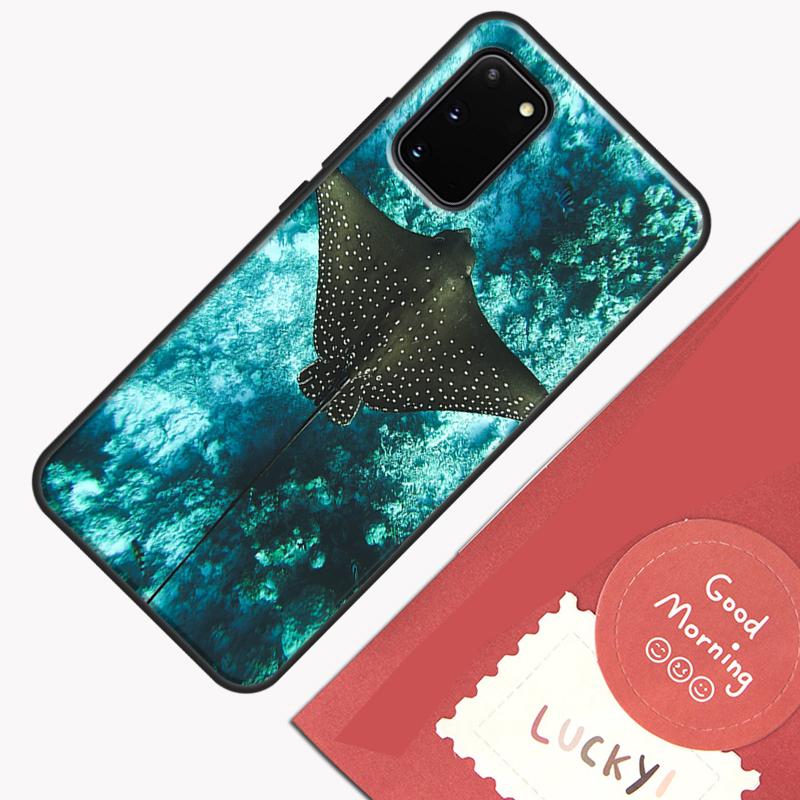 Animal Manta Ray Phone Case For Samsung Galaxy S25 S26 Ultra S20 S21 S22 S23 S24 Plus S9 S10 S25 FE Cover Shell