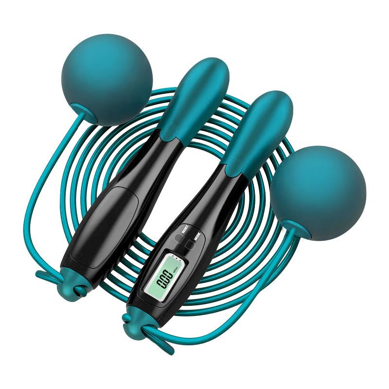 Wireless Cordless Weighted Jump Rope with Large Ball - Smart Fitness for Women