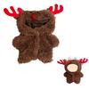 Charming Club Christmas Lovebu Dress-Up Clothes, 17cm Reindeer Design, Suitable for 1st, 2nd, and 3rd Generation Plush Doll Clothes, Casual and Cute,