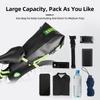 Bolsa de Selim de Bicicleta à Prova de Chuva Bolsa de Traseira de Bicicleta Grande Capacidade 10L com Estrutura para Mountain Bike e Estrada
