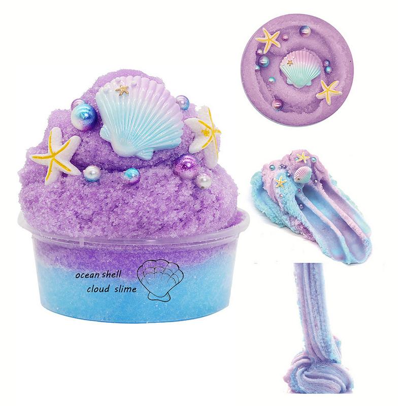 Fluffy Scented Slime 60ML, Elastic Crystal Putty, Candy Look, Stress Relief, Festival, Birthday Daily Relax Decor