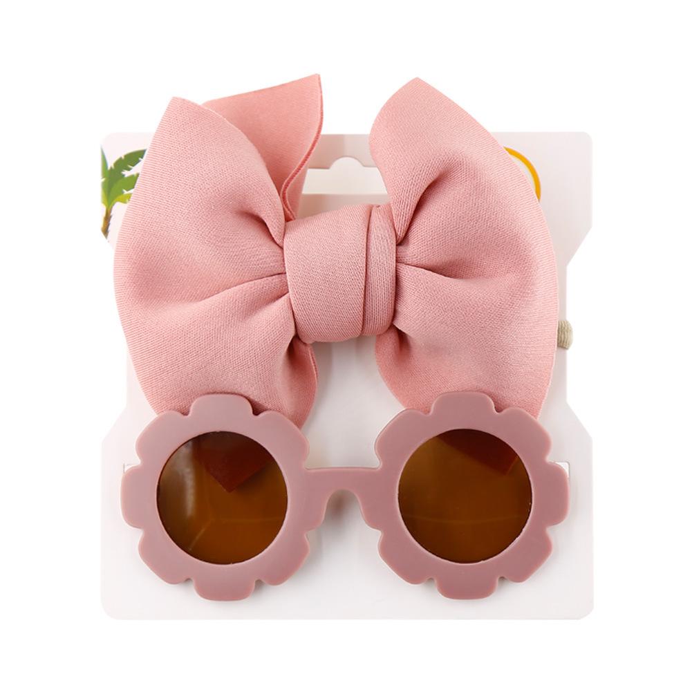 Kids' Cartoon Sunglasses & Headband Set - Girls' Space Cotton Design