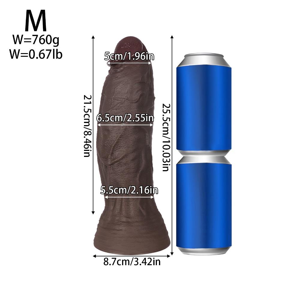 Niezwykle Miękki Silikon Płynny Realistyczny Dildo, Duży Rozmiar Zabawka Seksualna dla Dorosłych Kobiet