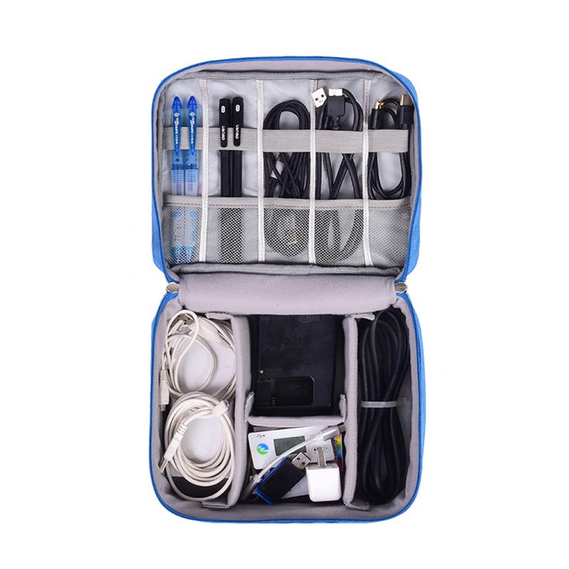 Travel Cable Storage Bag Portable Waterproof Digital Electronic USB Data Cable Charger Plug Storage Cable