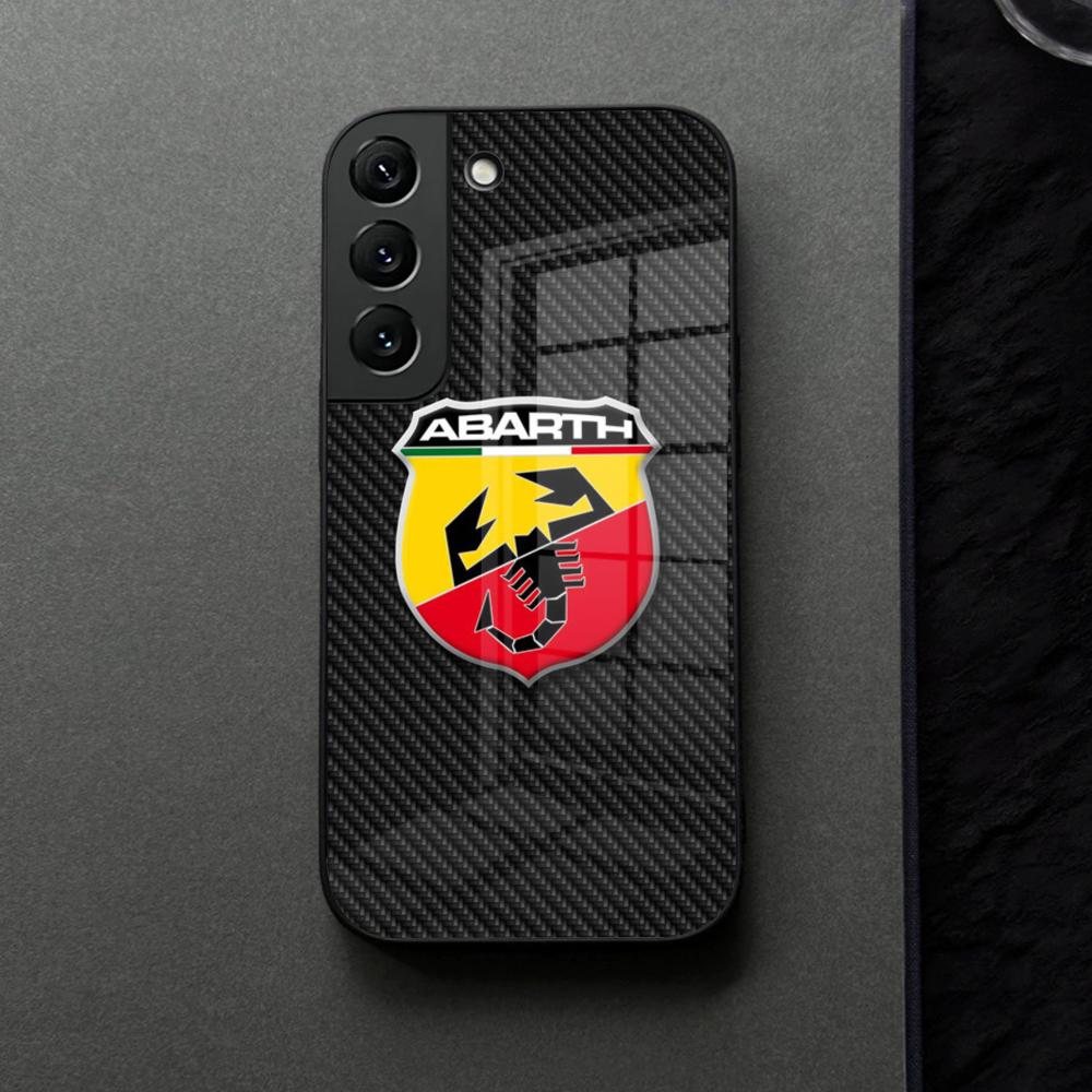 A-ABARTHEs Italy Car Phone Case Glass For Samsung Galaxy S21 S25 S22 S20 S24 S23 Ultra Fe Plus A16 A34 A54 A24 Coque